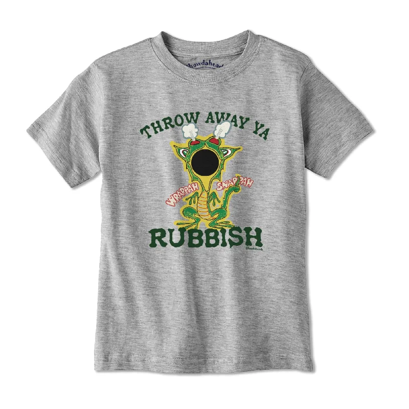 Throw Away Ya Rubbish Wrappah Snappah Youth T-Shirt