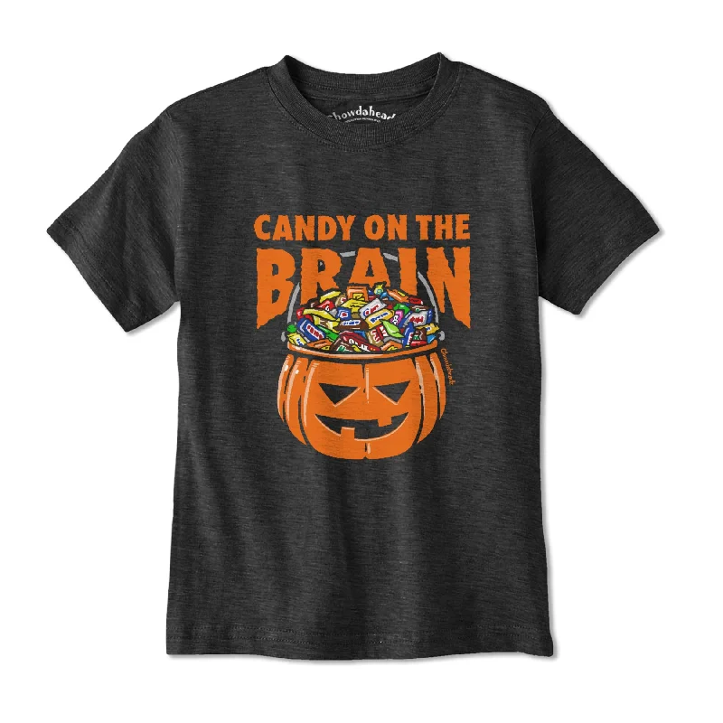 Candy On The Brain Halloween Youth T-Shirt