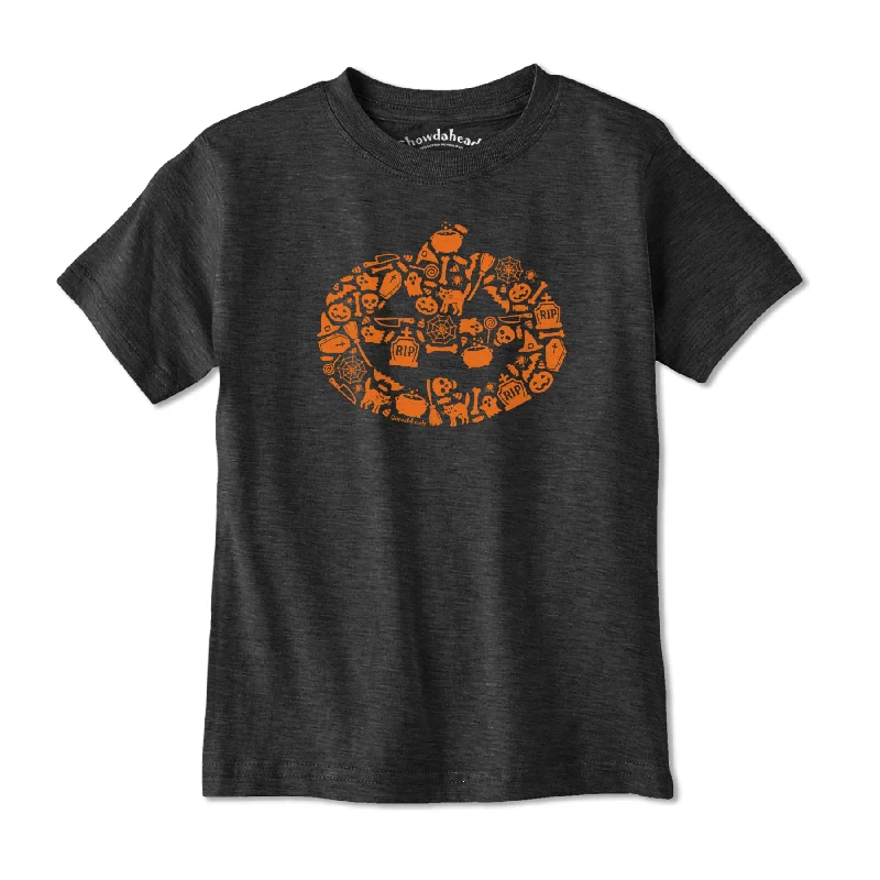 Halloween Icons Pumpkin Youth T-Shirt