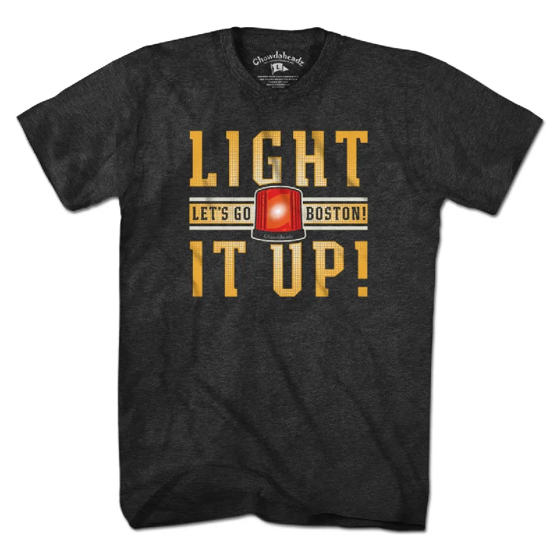 Light It Up Boston Hockey T-Shirt