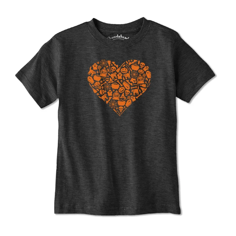 Halloween Icons Heart Youth T-Shirt