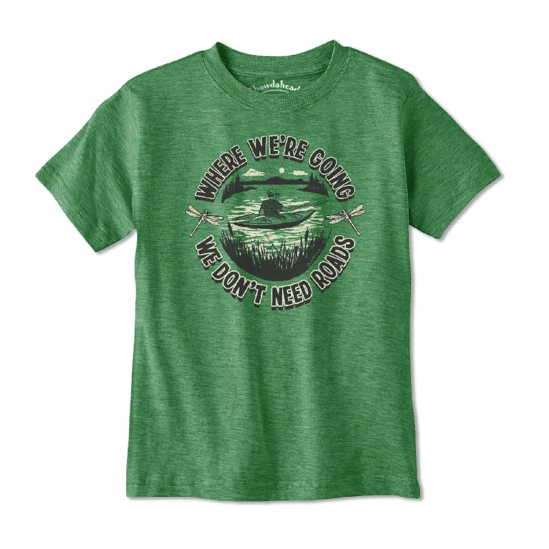 Where We're Going We Don't Need Roads Youth T-Shirt