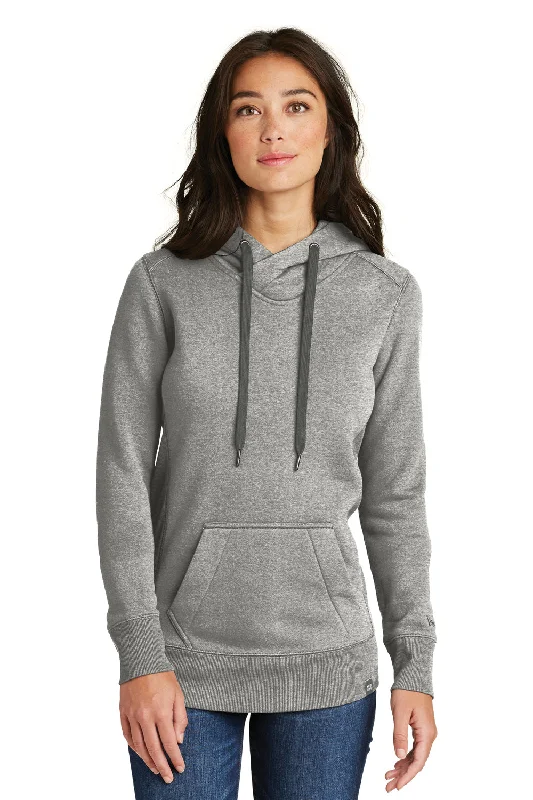 Chic Comfort Wear New Era Womens Sueded French Terry Hooded Sweatshirt Hoodie w/ Pouch Pocket - Light Graphite Grey Twist Chic Comfort Wear New Era Womens Sueded French Terry Hooded Sweatshirt Hoodie w/ Pouch Pocket - Light Graphite Grey Twist