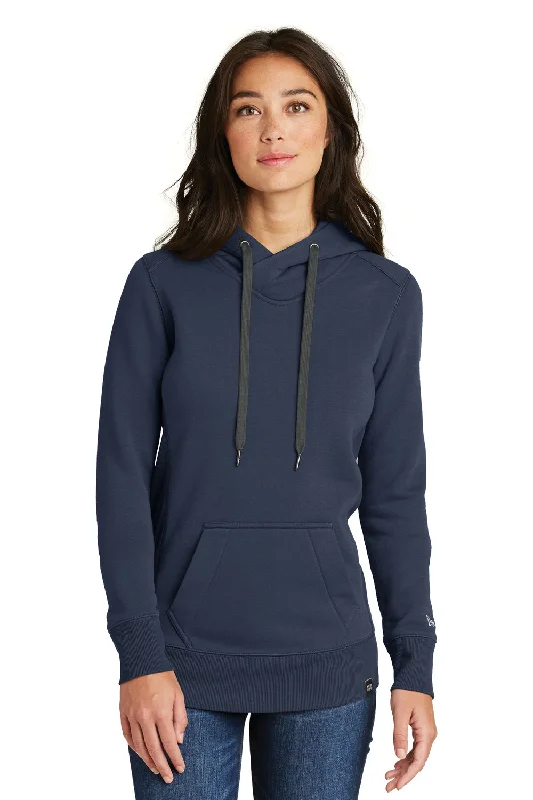 Modern Comfort Wear New Era Womens Sueded French Terry Hooded Sweatshirt Hoodie w/ Pouch Pocket - Navy Blue Modern Comfort Wear New Era Womens Sueded French Terry Hooded Sweatshirt Hoodie w/ Pouch Pocket - Navy Blue