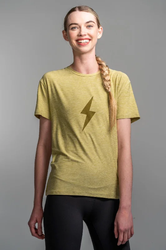 Women's "BOLT" SuperSoft T-Shirt | Leek Green