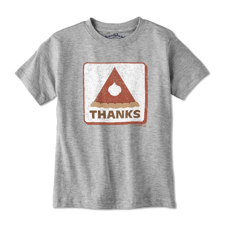 Thanks Thanksgiving Pie Sign Youth T-Shirt