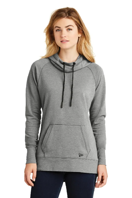 All-Day Style New Era Womens Fleece Hooded Sweatshirt Hoodie w/ Pouch Pocket - Heather Shadow Grey All-Day Style New Era Womens Fleece Hooded Sweatshirt Hoodie w/ Pouch Pocket - Heather Shadow Grey