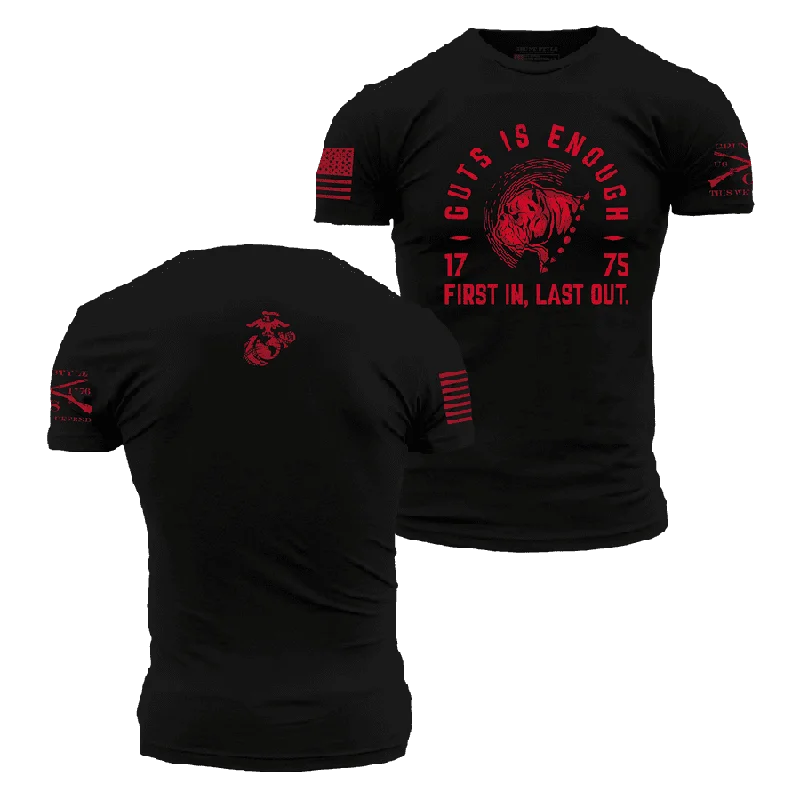 Sporty Wear USMC - First In T-Shirt - Black