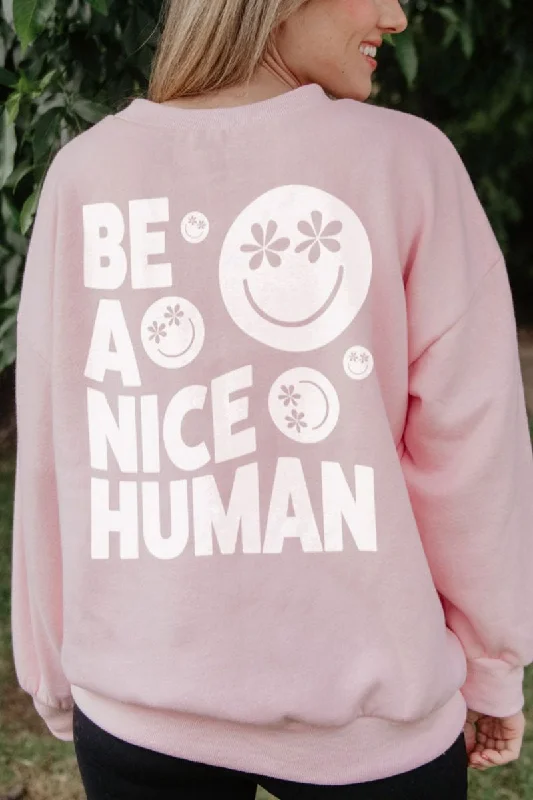 Be A Nice Human Crewneck Sweatshirt