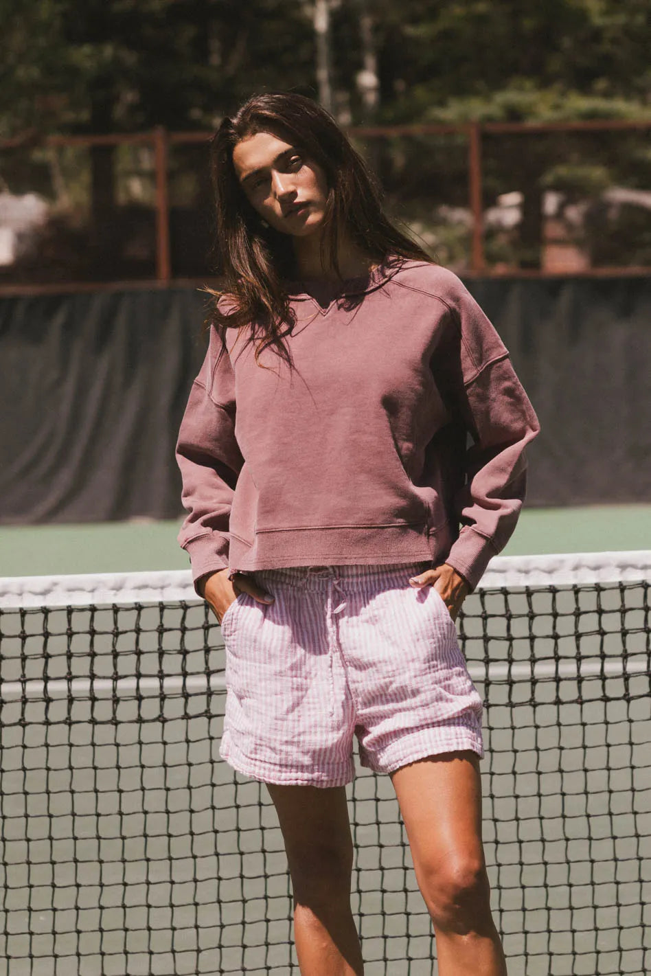 Aarti Sweatshirt in Burgundy - FINAL SALE