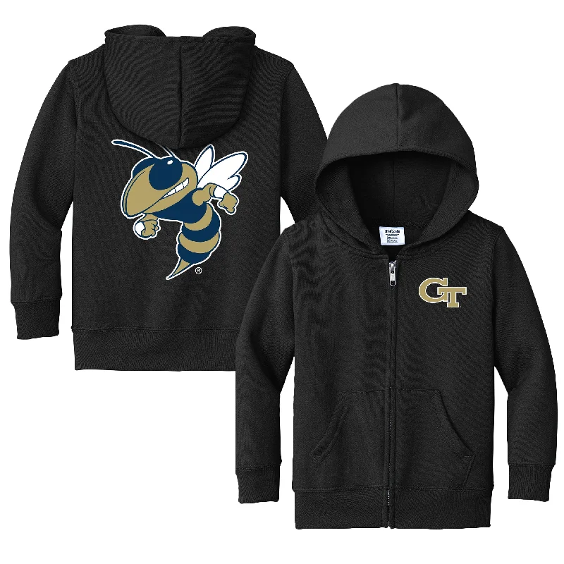 Georgia Tech Yellow Jackets Logo Toddler Full-Zip Sweatshirt