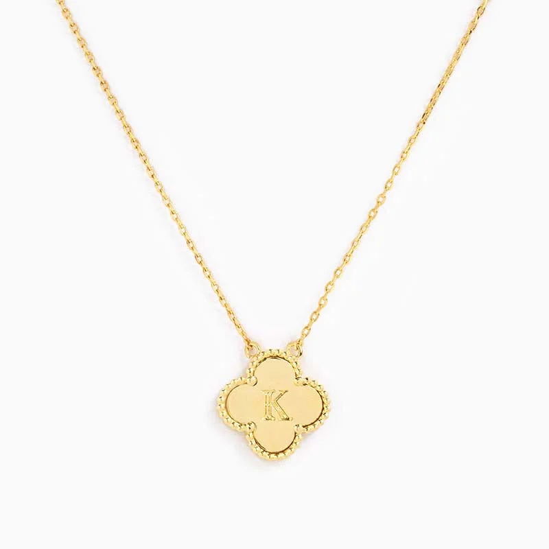 Clover Initial Necklace