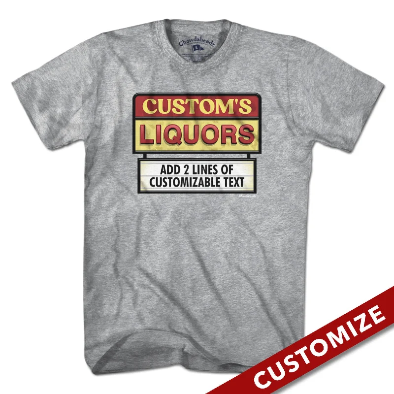 Custom Name's Liquors Sign T-Shirt