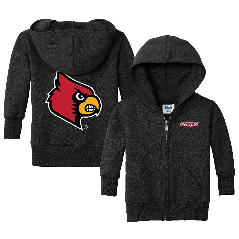 Cozy Street Style Louisville Cardinals Logo Infant Full-Zip Sweatshirt