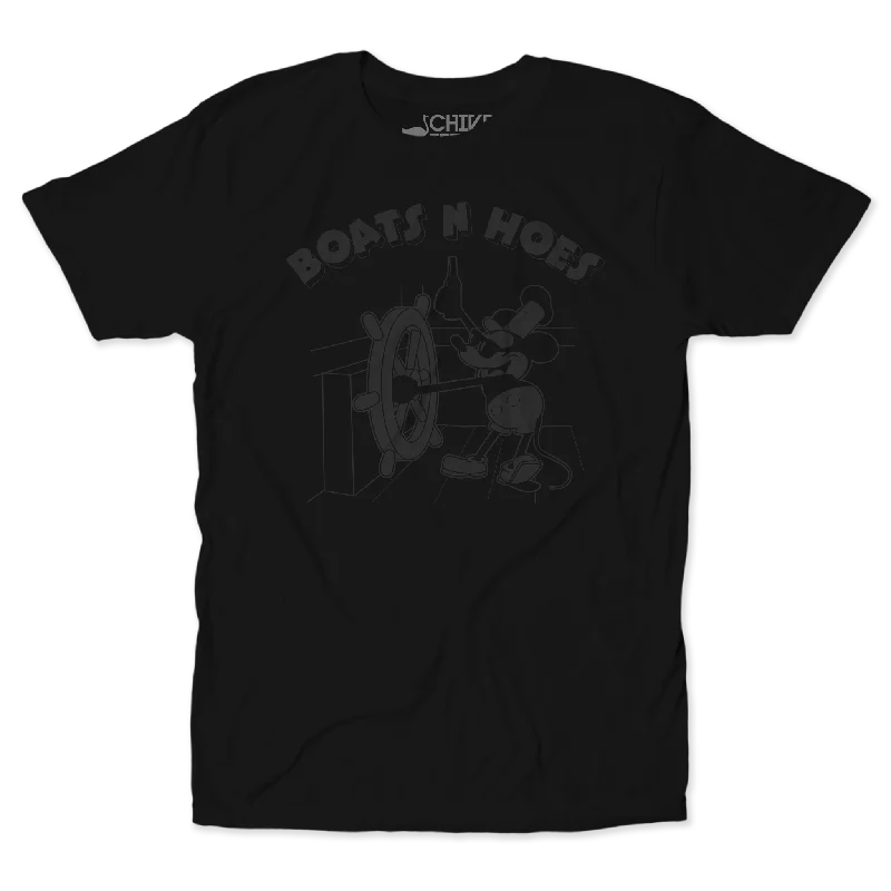 Boats N Hoes Blackout Tee