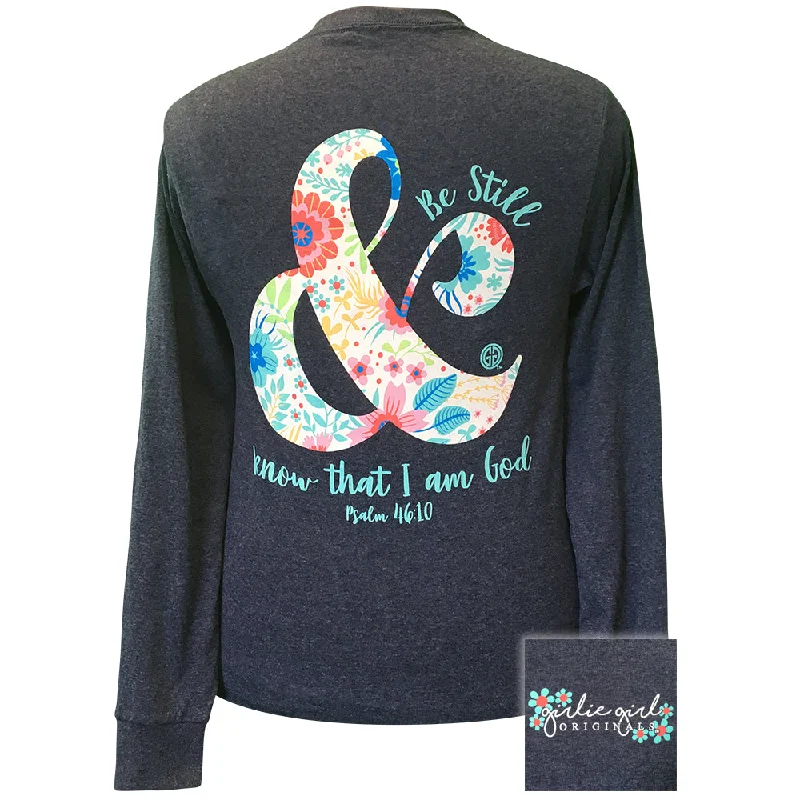 Be Still 2-Vintage Heather Navy LS-2084