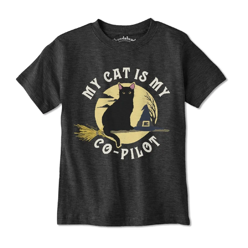 My Cat is My Co-pilot Youth T-Shirt