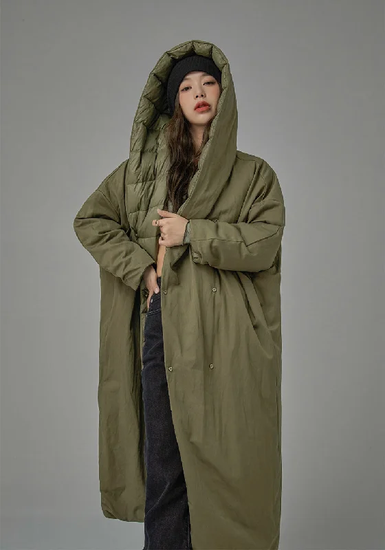 Slim Fit Some Common Expression Padded Coat