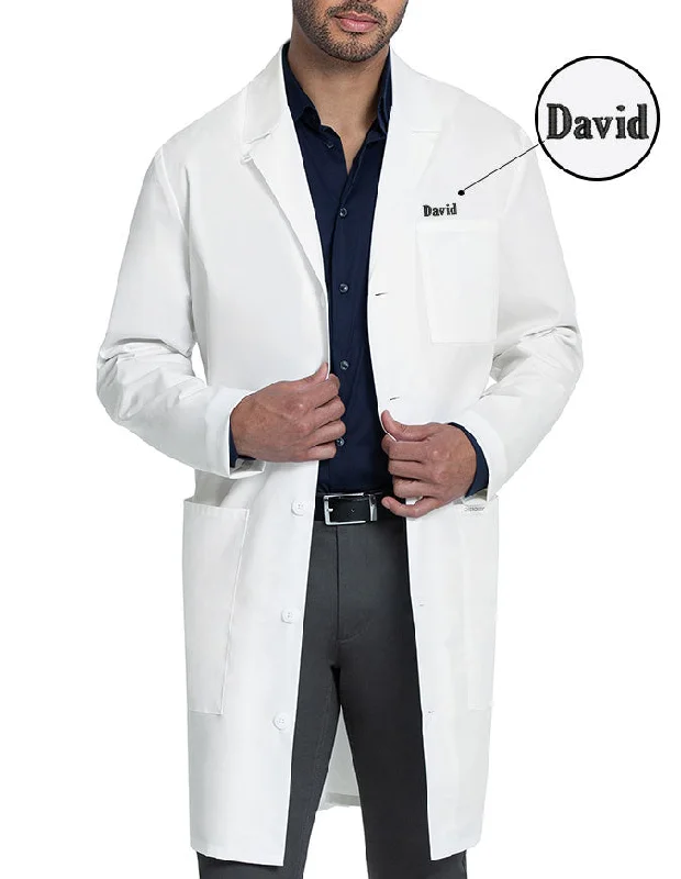 Diamond Series Free Embroidery Cherokee Men's Fit 38 Inch Long Lab Coat