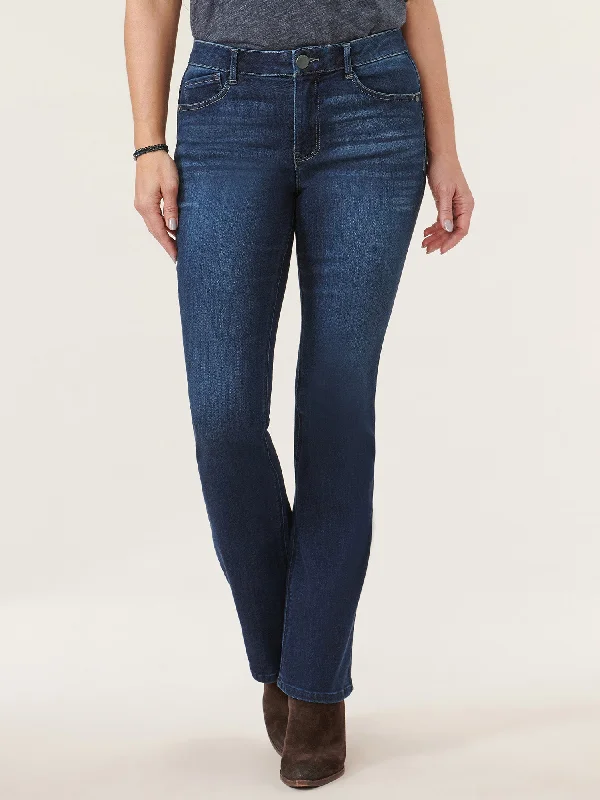 "Ab"solution High Rise Cascading "D" Itty Bitty Bootcut Tall Jeans