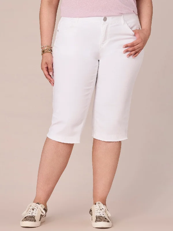 "Ab"solution Plus Size Mid-Rise Skimmer Pant