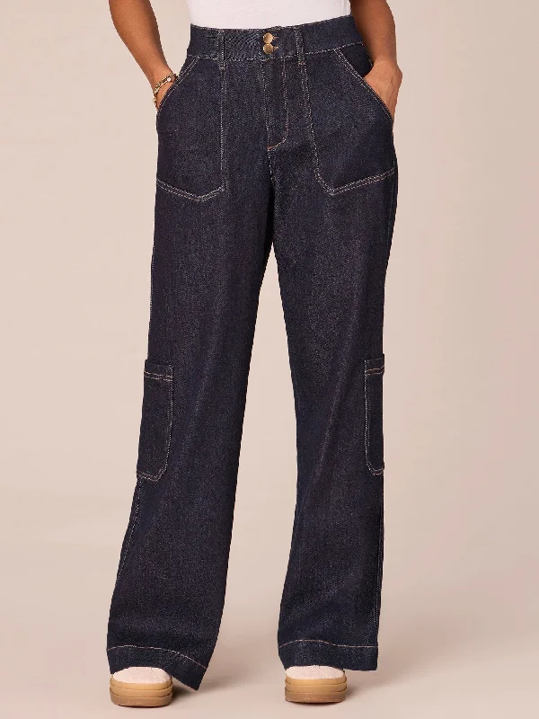 "Ab"solution Skyrise Carpenter Petite Wide Leg Jeans