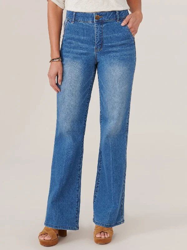 "Ab"solution Skyrise Double Side Seam Bootcut Petite Jeans