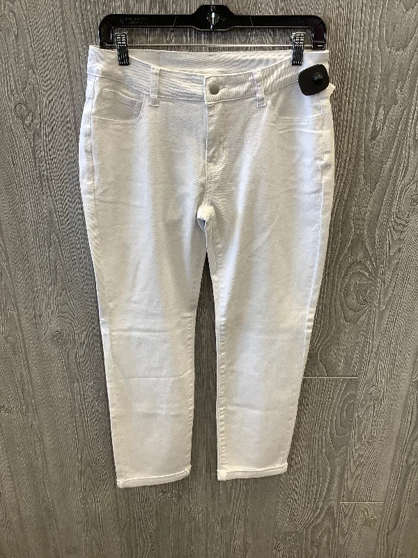 Jeans Skinny By Shein In White, Size: 12