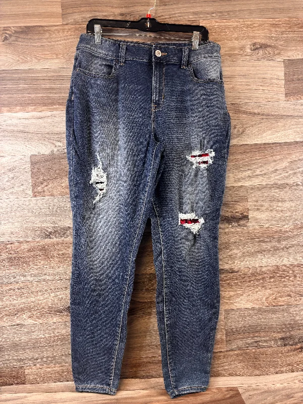 Jeans Straight By Cme In Blue Denim, Size: 12