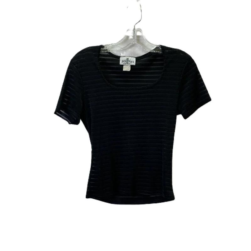 Black Top Short Sleeve Basic, Size: S