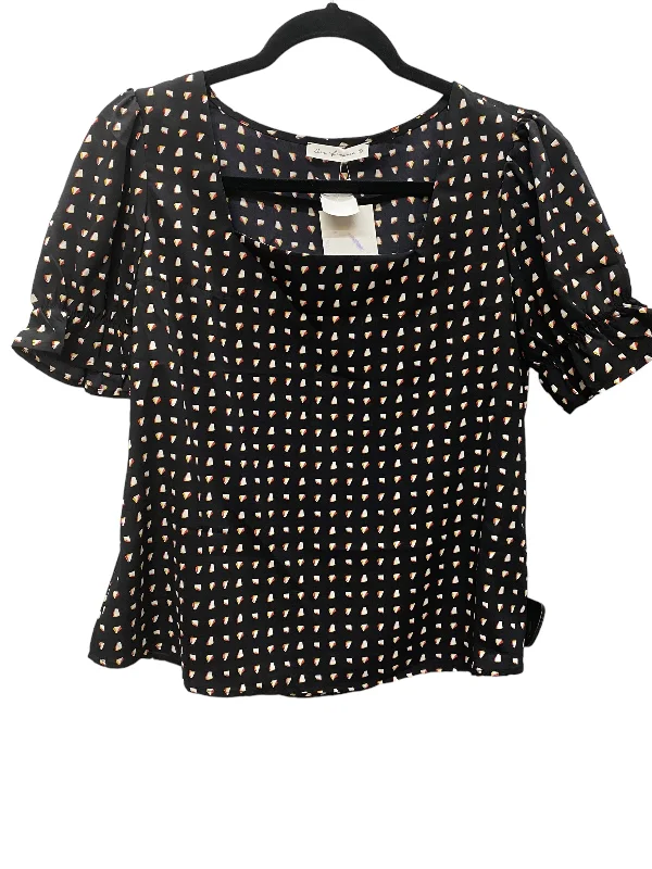 Black Top Short Sleeve Ces Femme, Size S