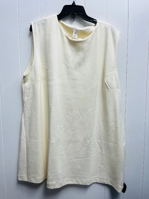 Cream Tunic Short Sleeve H&m, Size Xxl