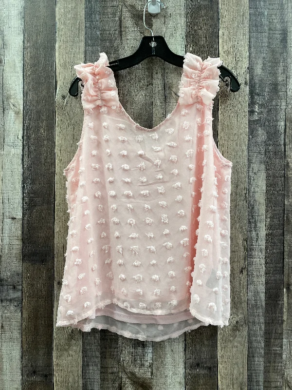 Pink Top Short Sleeve Cmf, Size M