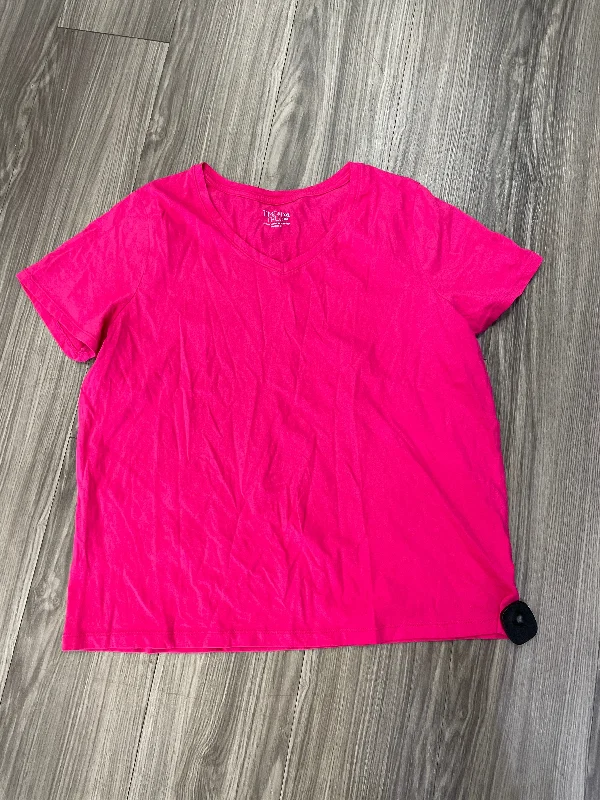 Pink Top Short Sleeve Time And Tru, Size Xxl