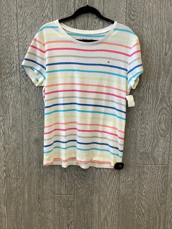 Striped Pattern Top Short Sleeve Tommy Hilfiger, Size Xl