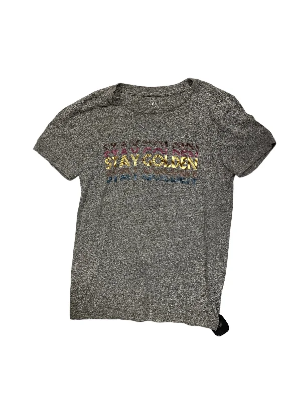 Soft Comfort Top Short Sleeve Basic By Z Supply In Grey, Size: S