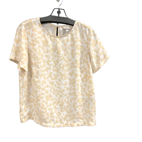 Top Short Sleeve By A New Day In Beige, Size: S