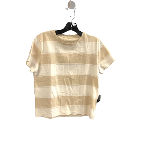 Top Short Sleeve By Everlane In Beige, Size: S