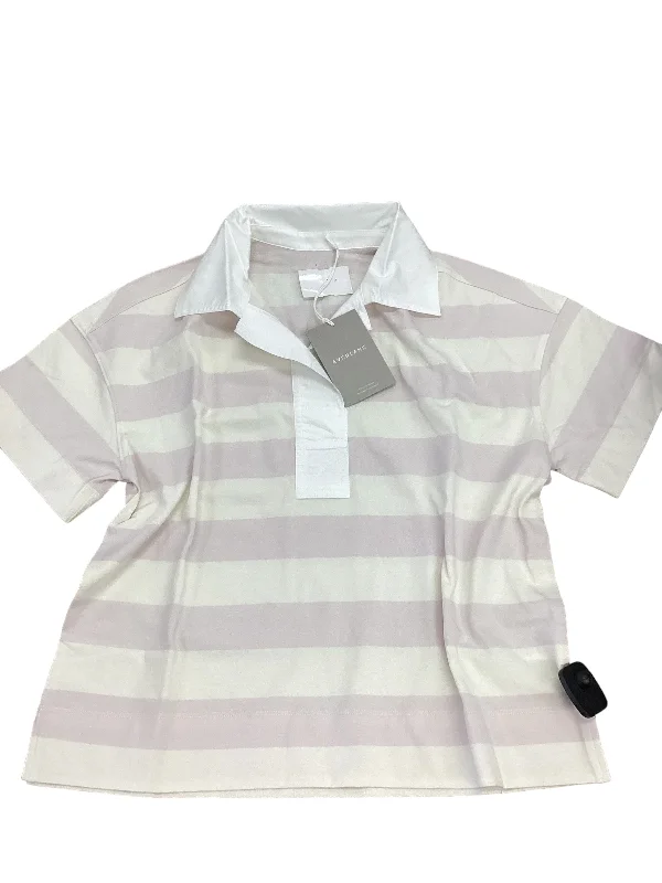 Top Short Sleeve By Everlane In Striped Pattern, Size: S