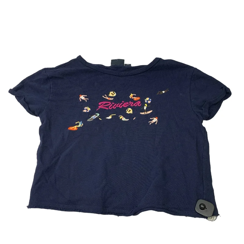 Top Short Sleeve By Maeve In Navy, Size: S