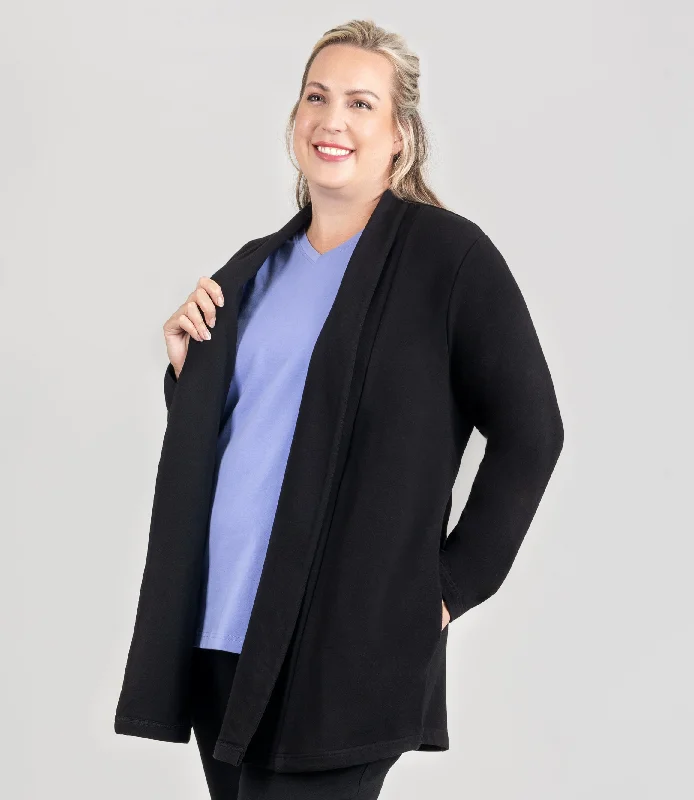 MaVie Cotton Long Wrap Jacket