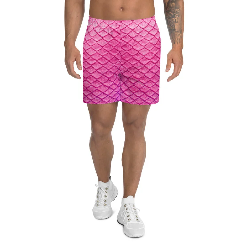 Plumeria Pink Athletic Shorts