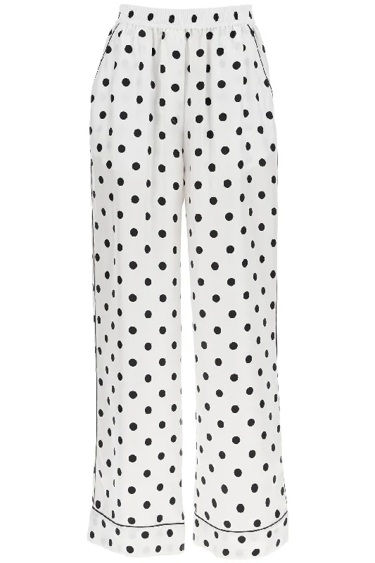 Dolce & Gabbana Women's Silk Polka Dot Print Pajama