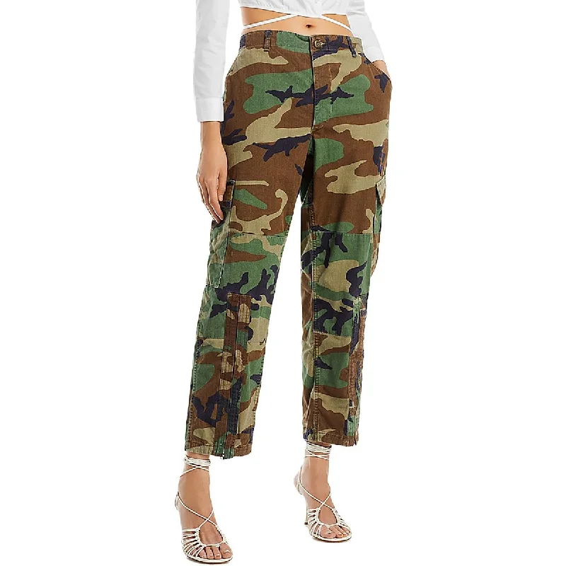 Upcycle Mens Camouflage Straight Leg Cargo Pants