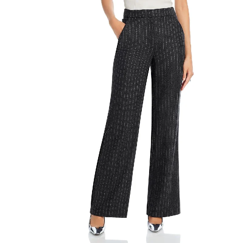 Womens Pin Strip Wool Trouser Pants